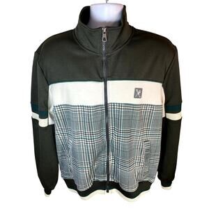 Marc Ecko Cut & Sew Jacket | Men's Size Large | Green & White